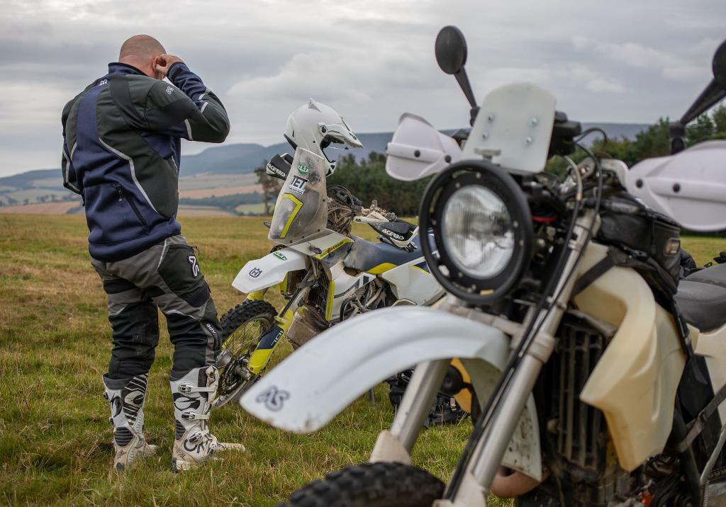 Mongolia Trail Jacket Blue adventure spec motorcycle jacket 