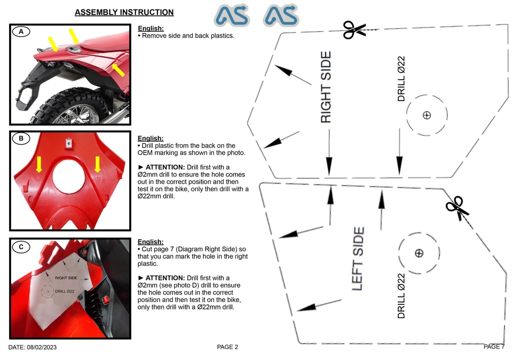 Adventure Spec GasGas ES 700 Side Luggage Rack