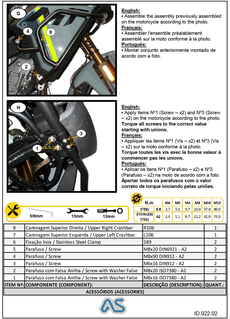 Adventure Spec CF Moto 450MT Crash Bars