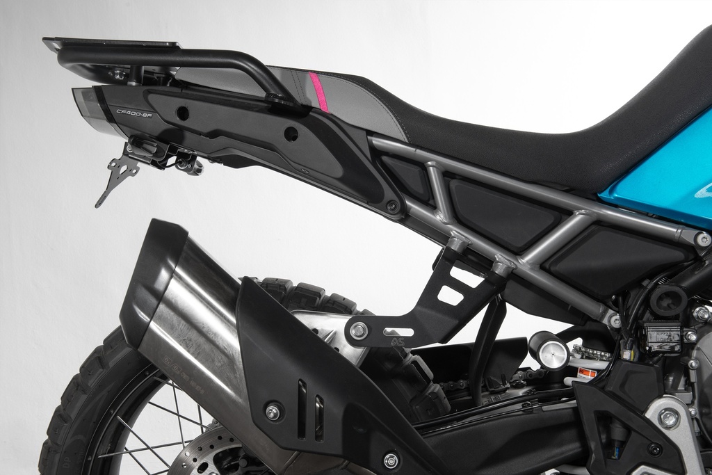 Adventure Spec CF Moto 450MT Rackless Luggage Bracket / Exhaust Hanger