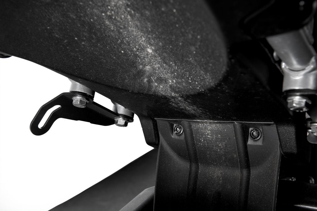 Adventure Spec CF Moto 450MT Rackless Luggage Bracket / Exhaust Hanger