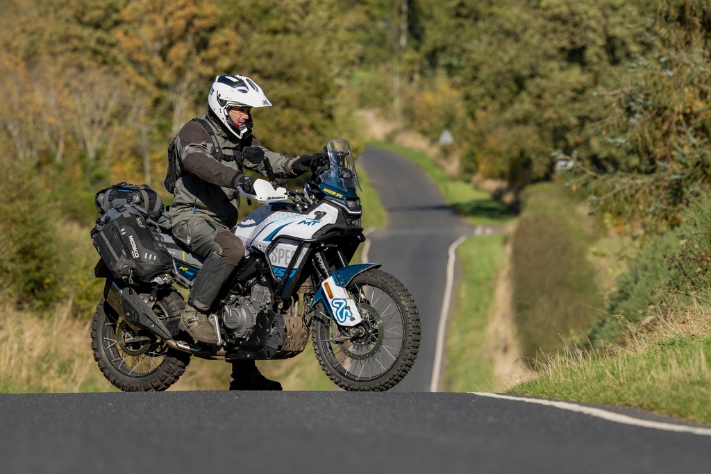 Adventure Spec CF Moto 450MT Rackless Luggage Bracket / Exhaust Hanger